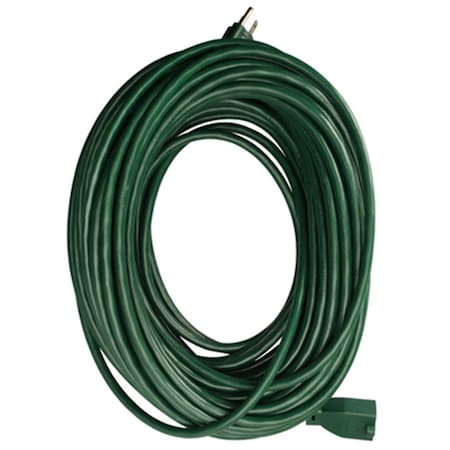 Virtual SJTW Extension Cord, 16 AWG, Outdoor, 16/3, 1 Outlets, Green, Vinyl, 80 ft VI575374